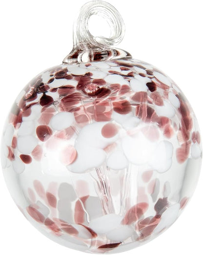 Dale Tiffany Hand Blown Glass, 6" Diameter Enchanted, Tree of Life Collection, Witch Globe Hanging