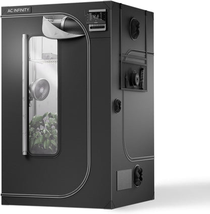 AC Infinity CLOUDLAB 844, Advance Grow Tent 4x4, Thickest 1" Poles, 2000D Mylar Canvas, Lab-Tested