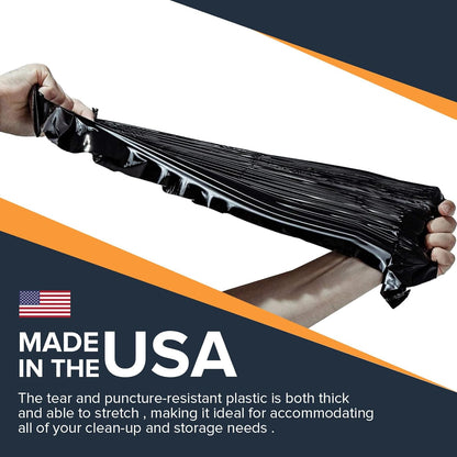 ToughBag 55-60 Gallon Heavy Duty Trash Bags - Contractor Grade, 3 Mil, 40 * 58, Tear Resistant