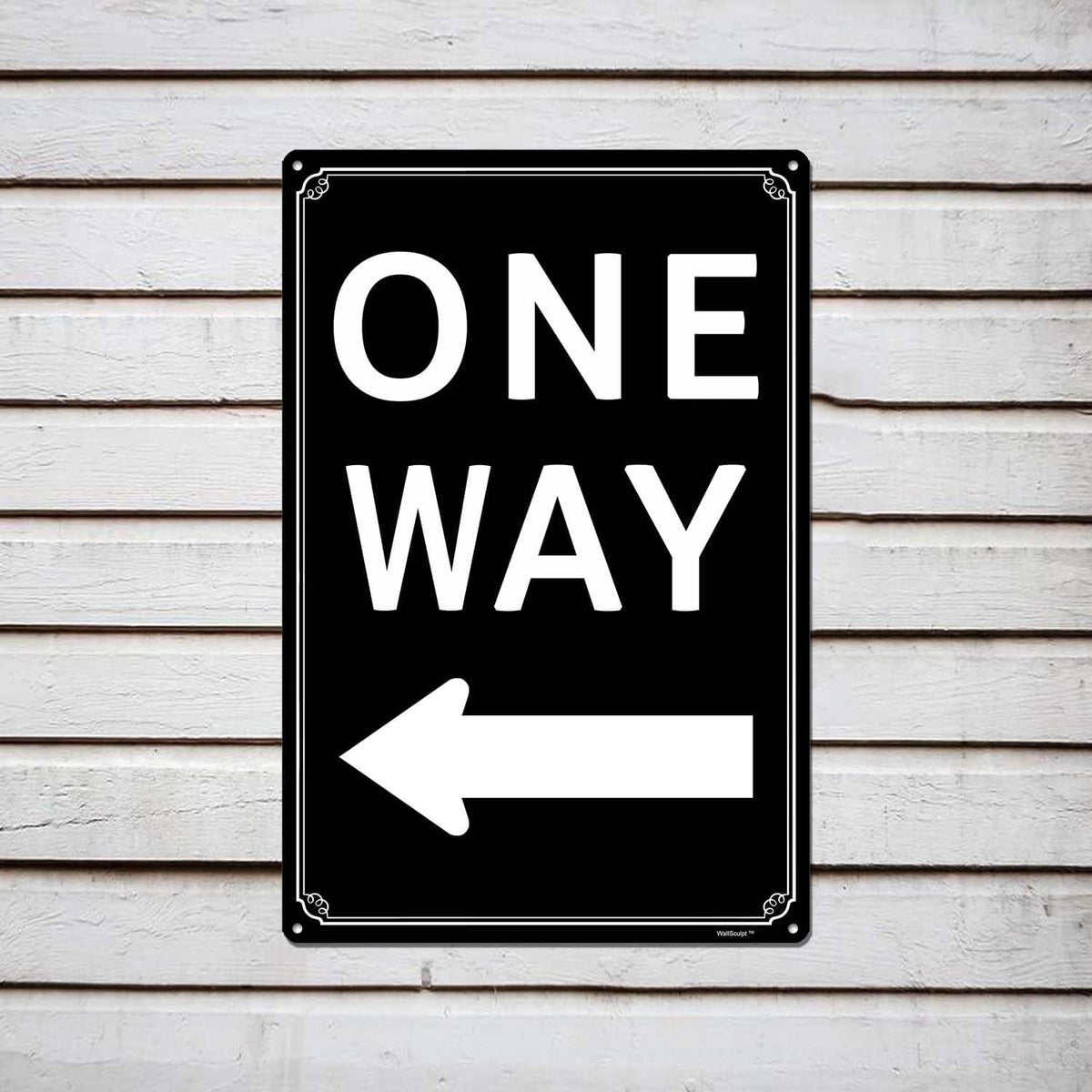 12x16" One Way" with Right Arrow - High-Intensity Aluminum Parking Lot Sign, Weatherproof &
