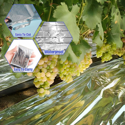 High Silver Reflective Mylar Film, Plant Reflective Film Mylar Sheet Greenhouse Covering Foil