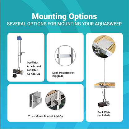Scott Aerator 3/4 Horse Power 230V Muck Blaster - 150ft Cord | 3/4 Horse Power Aquasweep w/Dock