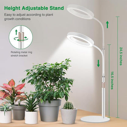 Grow Lights for Indoor Plants, 80 LED Full Spectrum Desk Plant Light for Growing Small Plant