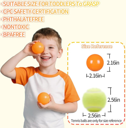 Ball Pit Balls for Kids, Plastic Refill 2.2 Inch Balls, 100 Pack, Bright Colors, Phthalate and BPA