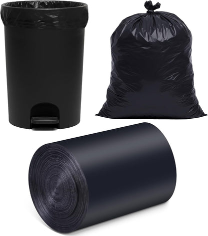 O2frepak 13 Gallon Multipurpose Tear-Resistant Trash Bags,Heavy Duty,Tastless and Black Garbage