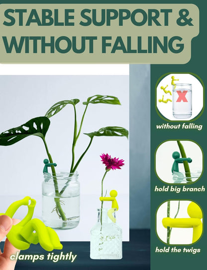 Plant Propagation Buddy - Cute Plant Support for Sprouts, Stems, and Cuttings; 6PCS Leaf Friend