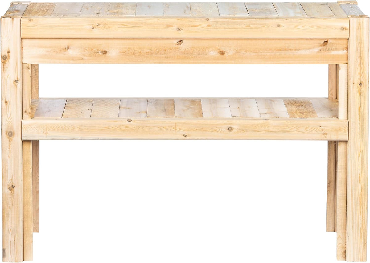 Greenes Fence Cedar Adjustable Storage Shelves, 44 in. x 16 in. x 30 in. - Made in USA with North