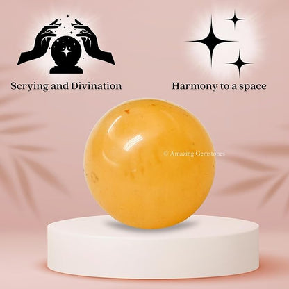 Amazing Gemstone Yellow Aventurine Crystal Ball - 1 Inches Crystal Sphere Meditation Balls for