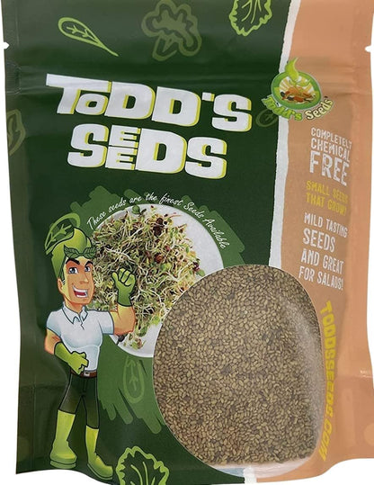 Todd's Seeds Broccoli and Friends Sprouting Seed Mix: Broccoli, Crimson Clover, Red Radish