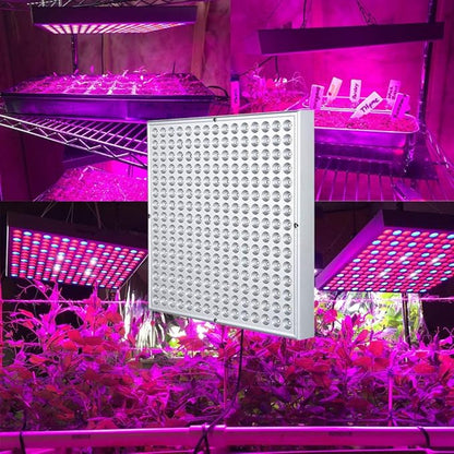 LED Grow Light 225 LEDs Plant Lights Red Blue White Panel Growing Lamps for Indoor Plants Seedling