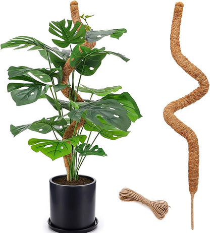 48 Inch Moss Pole, Bendable Moss Pole for Plants Monstera, Tall Moss Poles for Climbing Plants
