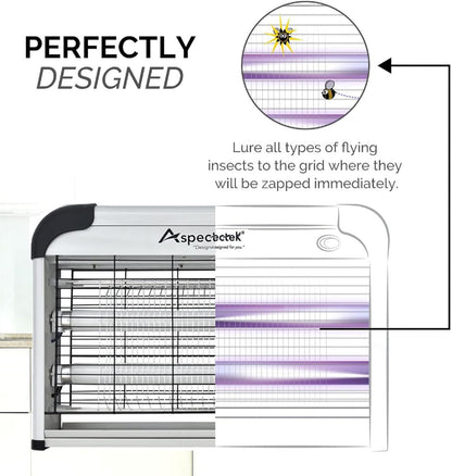 ASPECTEK Insect Killer, Bug Zapper, Powerful 20W Electronic Indoor Fly Zapper, Mosquito