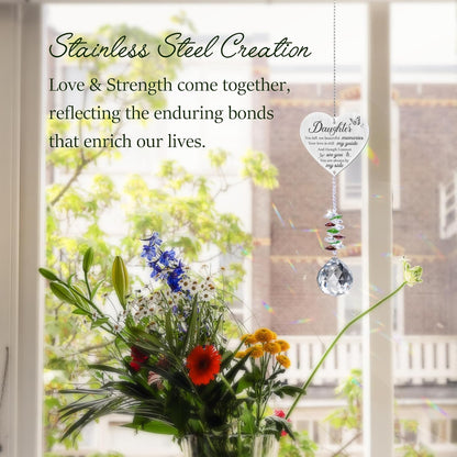 Memorial Gifts for Loss of Daughter,Bereavement Suncatcher Crystal Rainbow Maker,Elegant Keepsake