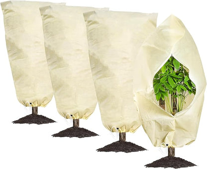 MIXC Plant Covers Freeze Protection, 47.2''×70.8'' Winter Cold Weather Frost Blankets Shrub Jacket