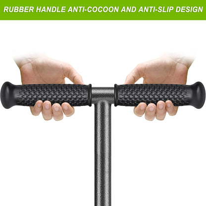 Dolibest Lawn Coring Aerator, Manual Lawn Aerator,4 Stainless Steel Corer Plug Aerator with Soil