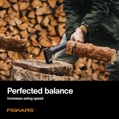 Fiskars 36" Super Splitting Axe, Wood Splitter for Medium to Large Size Logs, with Shock-Absorbing