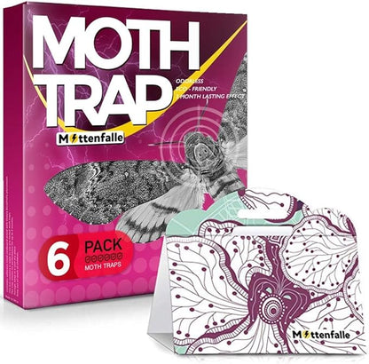 Mottenfalle Clothes Moth Traps 6-Pack - Prime Safe Non-Toxic Eco-Friendly Moth Traps with