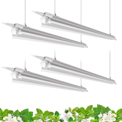 Barrina T8 Grow Lights for Indoor Plants, 4FT Full Spectrum Grow Light, 168W(4 x 42W), Plant Lights