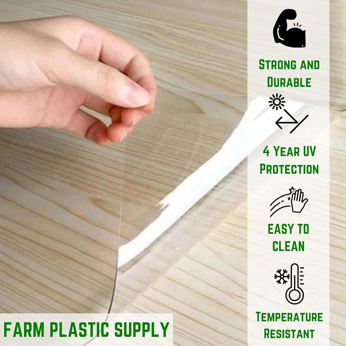 Farm Plastic Supply - Window Covering - 15 Mil - Window Covering, Window Cover, Porch Cover, Porch