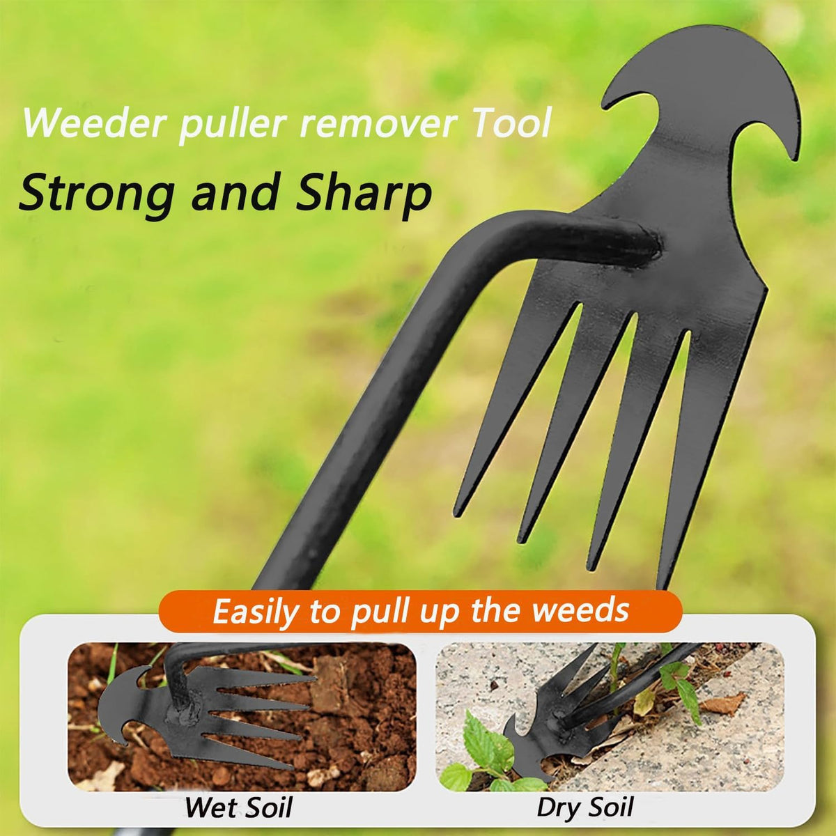 Weed Puller Tool Garden Uprooting Weeding Tool,2025 New Portable Garden Weeding Tool, 15.7in Weeder
