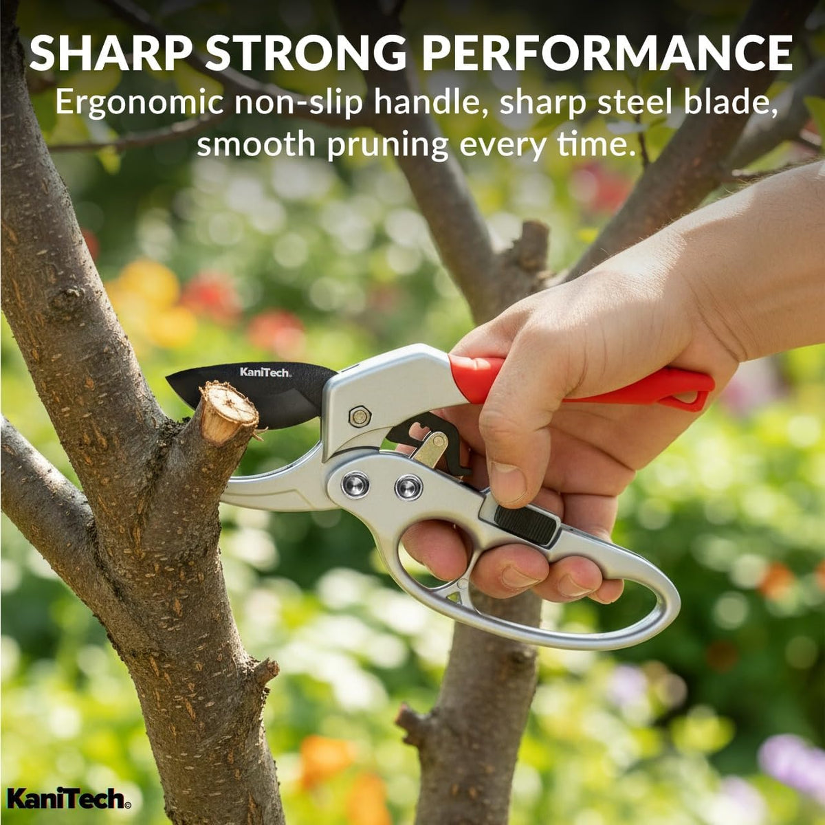 Pruning Shears for Gardening with Gloves - Heavy Duty Garden Shears, Aluminum Hand Pruners with TPR