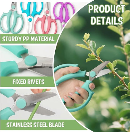 24 Pcs Flower Scissors Stainless Steel Floral Shears Floral Scissors for Fresh Flower Shears for