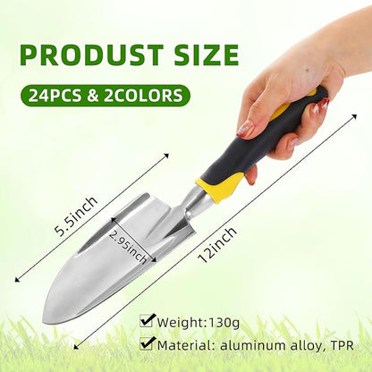 Garden Shovel Aluminum Alloy Heavy Duty Trowel Garden Tool Small Shovels for Digging Metal Hand