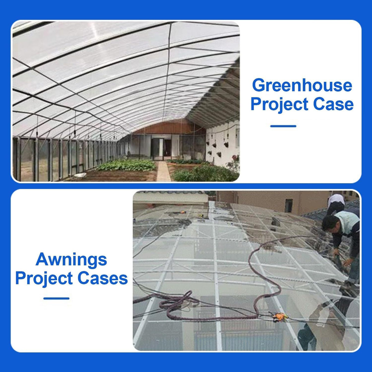Greenhouse Panels Daylighting Roof Panels Transparent Greenhouse Panel Easy to Bend and Cut for