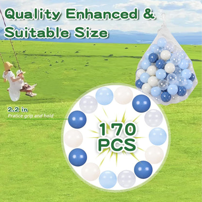 TRENDPLAY Plastic Balls for Ball Pits - Hollow Balls- Safe and Exciting Playtime - Perfect for Baby