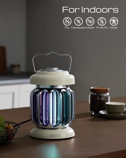 GeckoMan Hybrid Spectrum, Dusk-to-Dawn Bug Zapper Outdoor Bug Zapper Indoor Mosquito Repellent