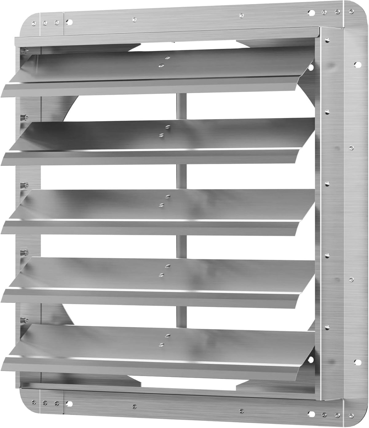 20 Inch Galvanized Shutter Exhaust Louver Vent, Automatic Gravity Shutter Louver Vent for Home