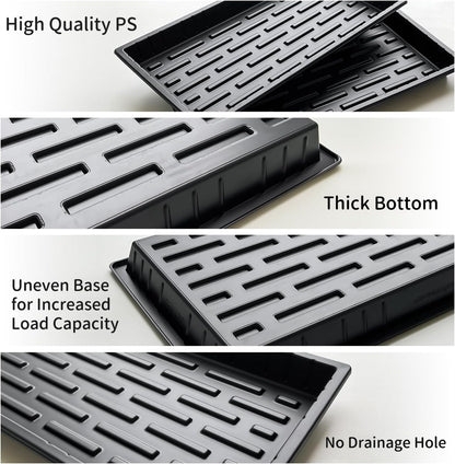Growing Trays, 1020 Plant Nursery Trays Heavy Duty Seed Starter Flat Seedling Tray for 72/128 Cell