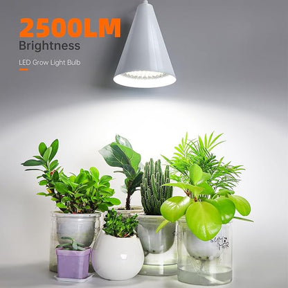 Bstrip Hanging Grow Light, 25W Full Spectrum Plant Lights for Indoor Plants, 16.4FT Power Cord