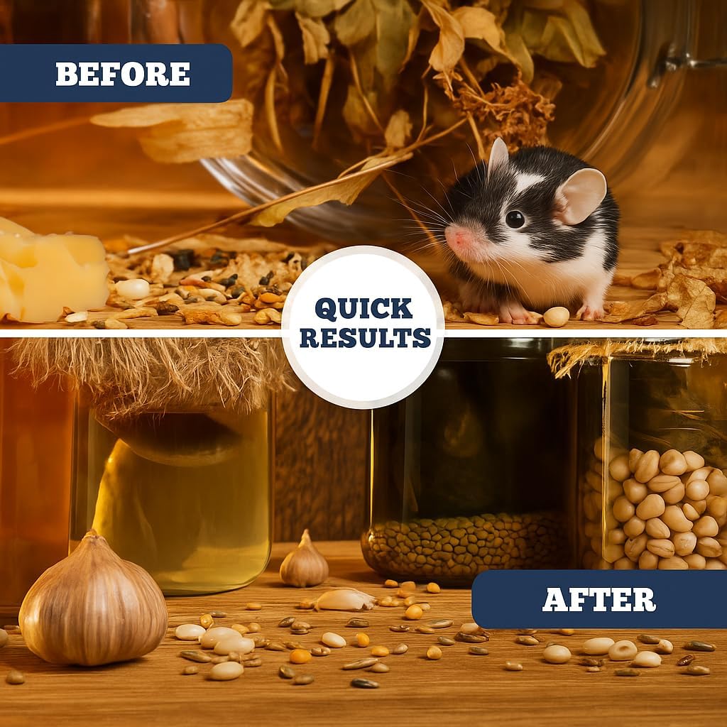 Moen's Critter Crumbs Mouse & Rodent Repellent – Peppermint Oil Indoor & Outdoor Deterrent for