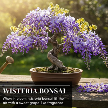 Chinese Wisteria Bonsai Tree Seedling for Planting - 1 Year Old Well Rooted Seedling - Fast-Growing