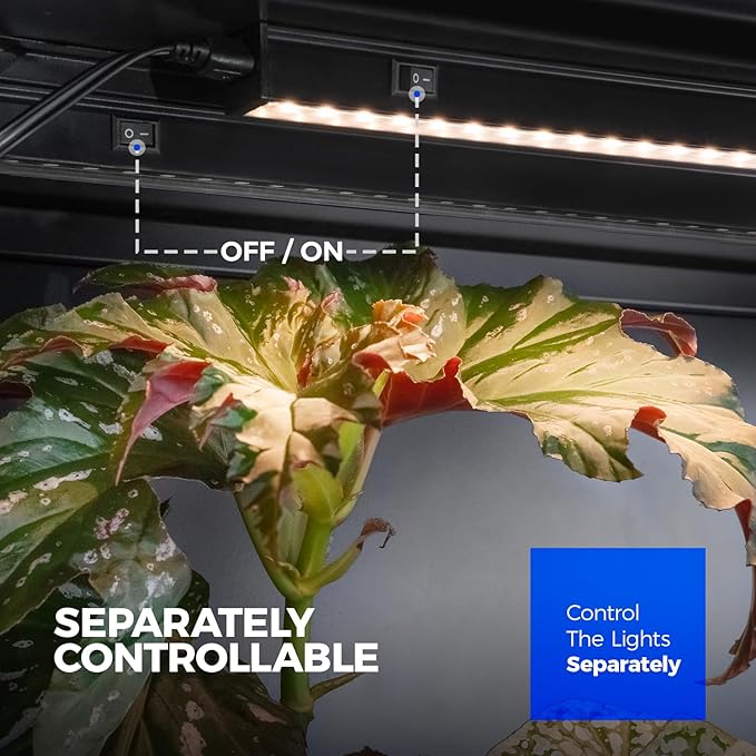Barrina T5 Grow Lights for Indoor Plants, 3FT 128W (8 X 16W) Plant Grow Lights Indoor with Magnetic