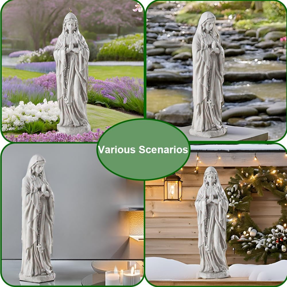 Virgin Mary Statue Outdoor, Religious Garden Statue, Blessed Mother Outdoor Statue, Large Outdoor