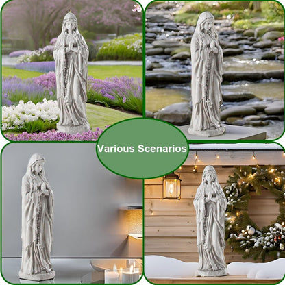 Virgin Mary Statue Outdoor, Religious Garden Statue, Blessed Mother Outdoor Statue, Large Outdoor