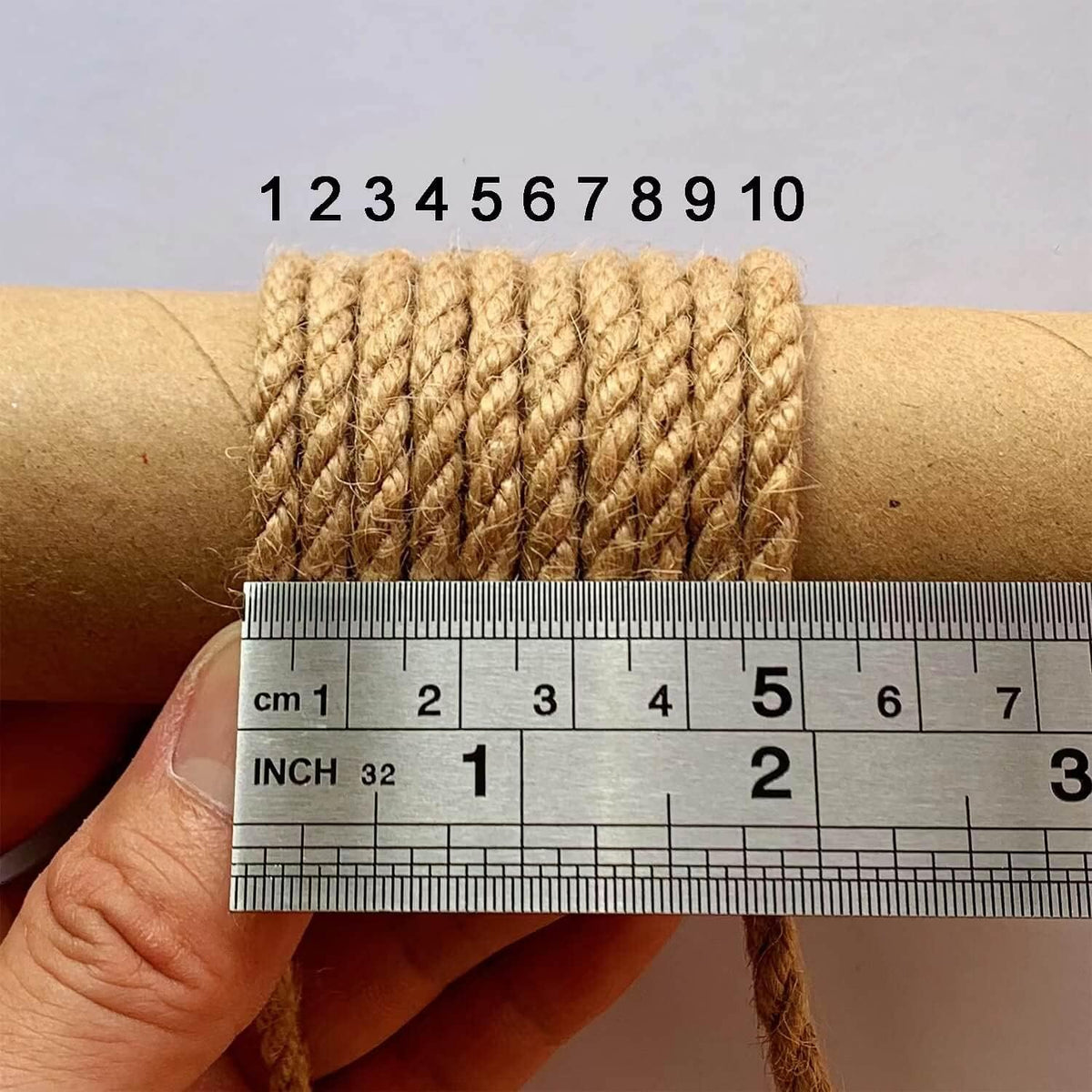 2-Pack Natural Jute Twine Rope, 5mm x 656ft Heavy Duty & Eco-Friendly - for Crafts, Gardening, Cat