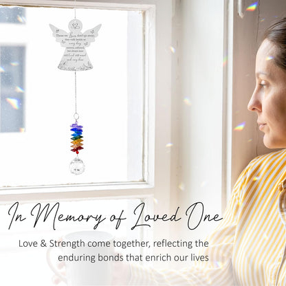 Memorial Suncatcher Ornament - Those we Love Don't go Away - Sympathy Gift for Loss of Loved One
