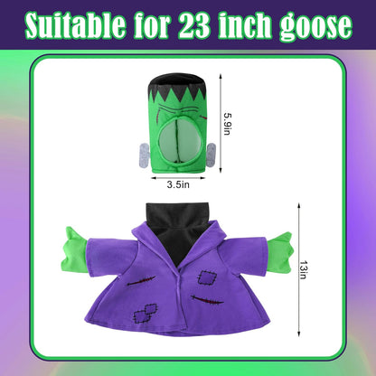 Watayo 2 Pcs/Set Halloween Monster Goose Outfits, Porch Goose Statue Monsters Costume, Lawn Goose