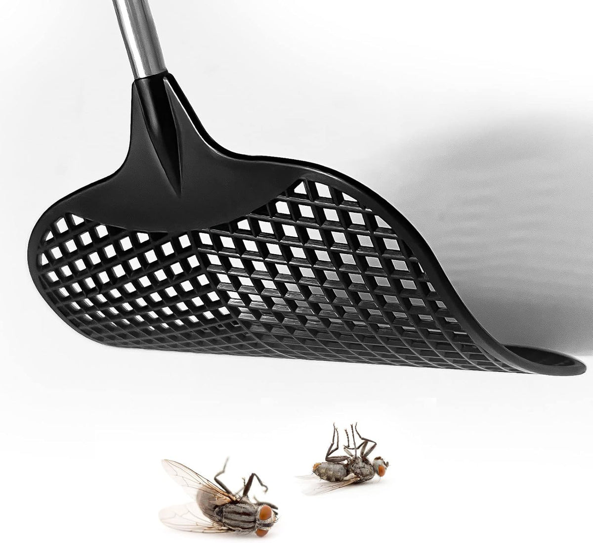 Fly Swatter, Flexible and Durable Telescopic Stainless Steel Retractable Handle ，Manual Fly