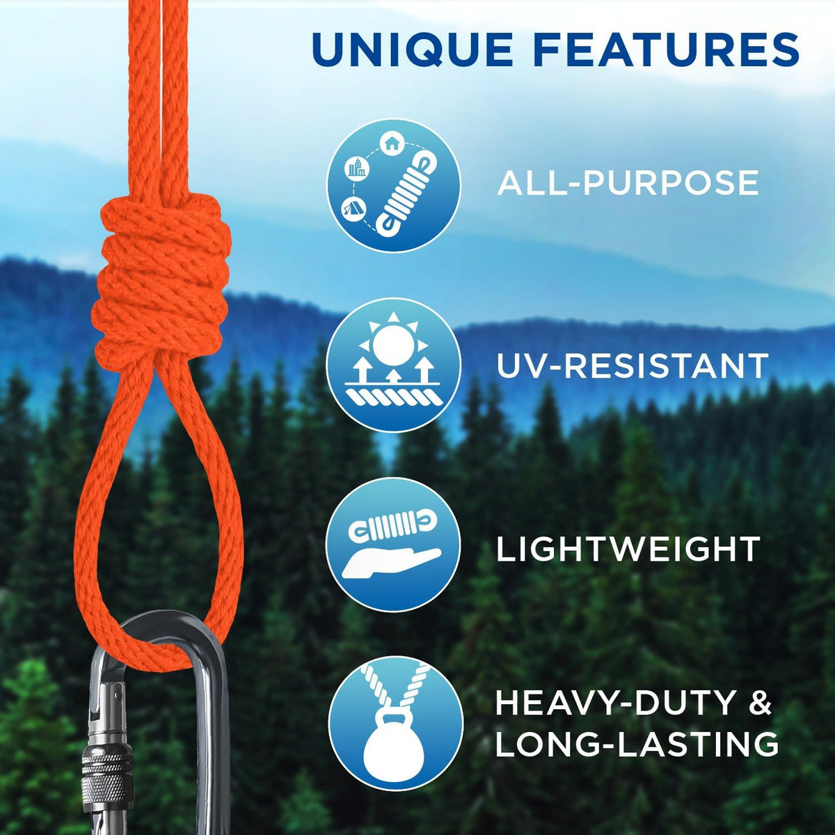 TECEUM Cotton Rope 3/16” (5 mm) – 100 FT – Strong All-Purpose Braided Rope – Natural Cotton – for
