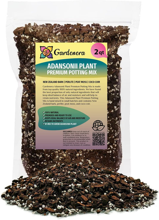 GARDENERA Monstera Adansonii Premium Potting Mixture: Promote Aeration, Drainage & Nutrient Uptake