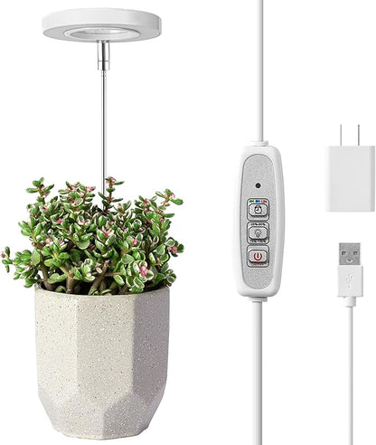 LORDEM Grow Light, Full Spectrum LED Plant Light for Indoor Plants, Height Adjustable Growing Lamp