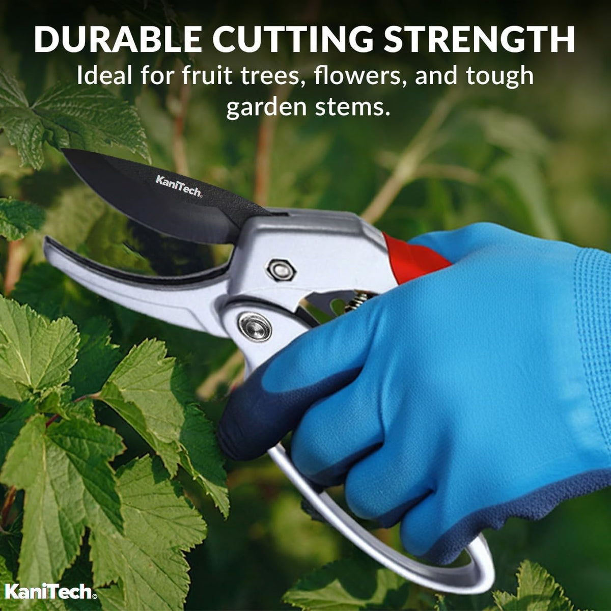 Pruning Shears for Gardening with Gloves - Heavy Duty Garden Shears, Aluminum Hand Pruners with TPR
