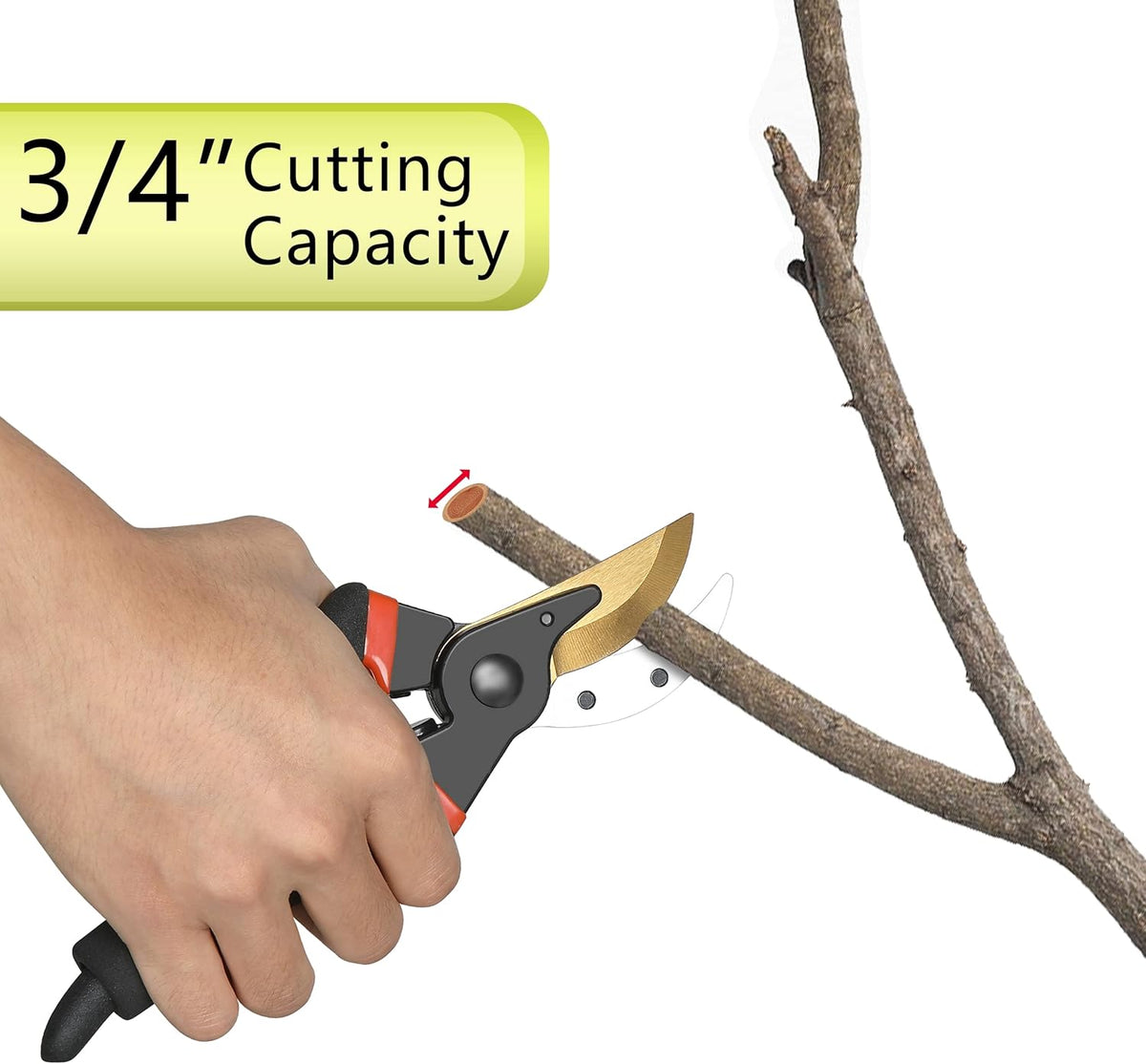 5 pack Garden Pruning Shears Stainless Steel Blades, Handheld Scissors Set with Gardening