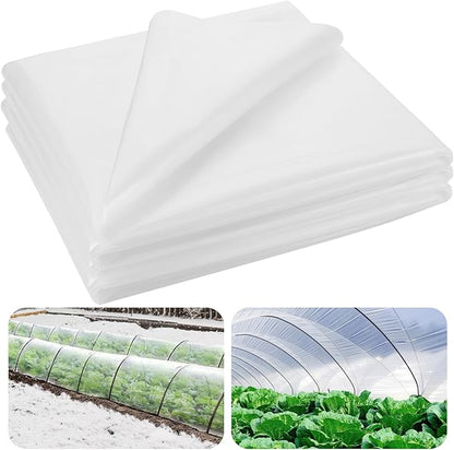 Alphatool Greenhouse Cover Plastic Sheeting - 10 x 50 ft Plant Covers Freeze Protection, Frost