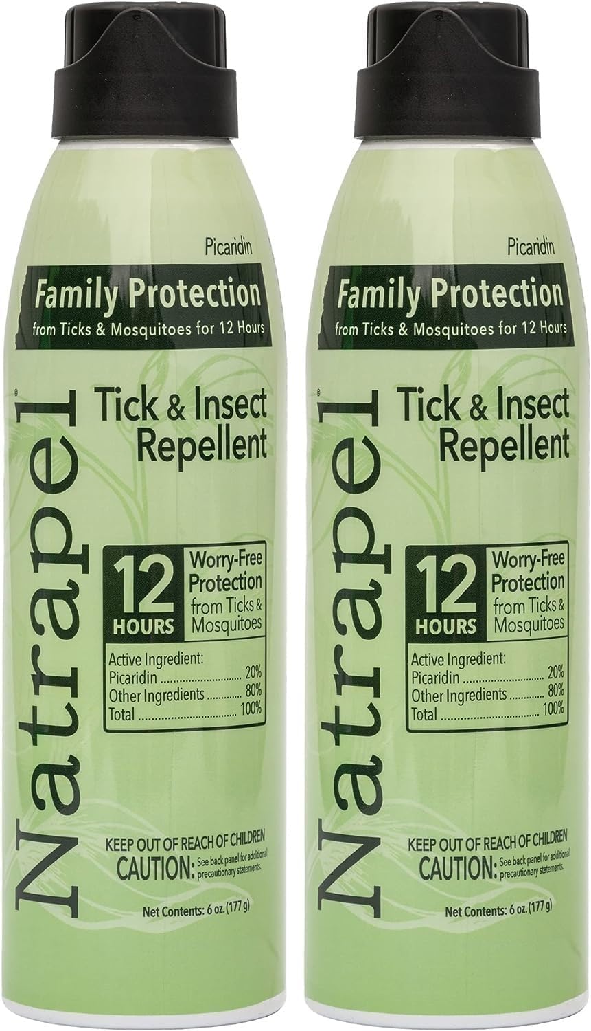 Natrapel Tick & Insect Repellent Eco-Spray - Bug Spray with 20% Picaridin - Family Protection