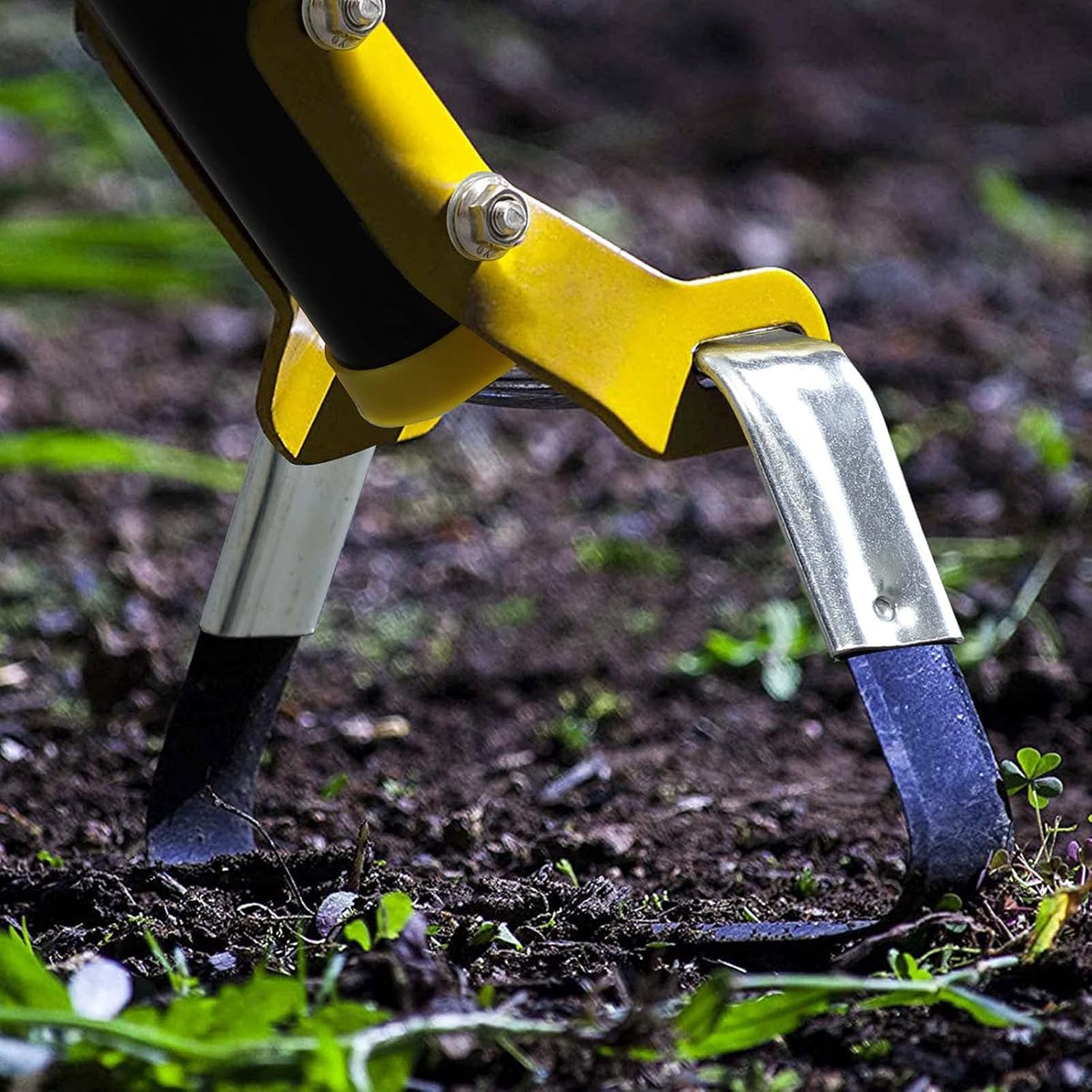 SANDEGOO Garden Hoe Tool，54 inch Weeding Tools for Garden,Handheld Weeding Rake Planting Vegetables
